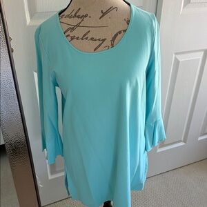 Chic Turquoise Women's Tunic